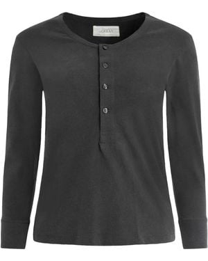 The Great Buttoned Top - Black