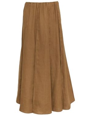 The Loom Petal Flared Maxi Skirt - Natural