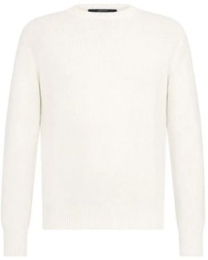 Herno Ribbed-Knit Cashmere Sweater - White