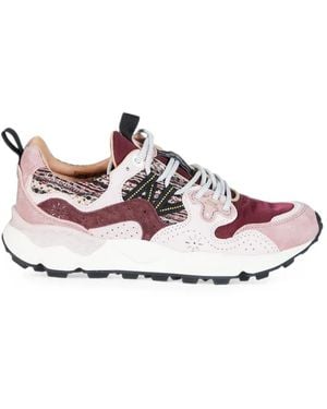Flower Mountain Yamano 3 Paneled Sneakers - Pink