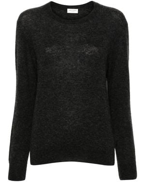 Saint Laurent Crew-Neck Jumper - Black