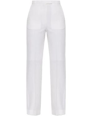 McQueen Belt Trousers - White