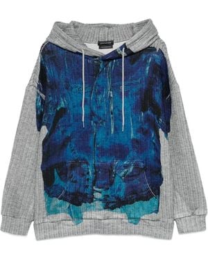 JUNTAE KIM Felpa Con Cappuccio - Blu