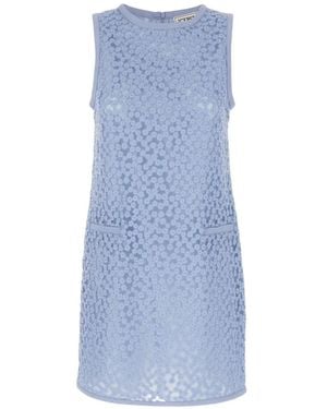 Iceberg Floral Mini Dress - Blue