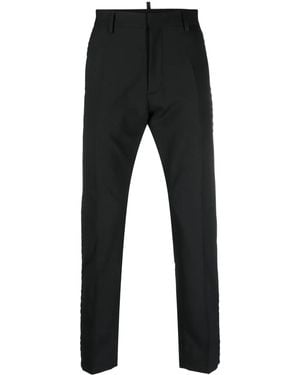 DSquared² Tailored Straight-leg Trousers - Black
