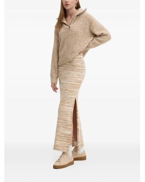 Billabong Maxi Side-Split Skirt - Natural