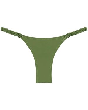 Reina Olga Scrunchie Bikini Bottoms - Green
