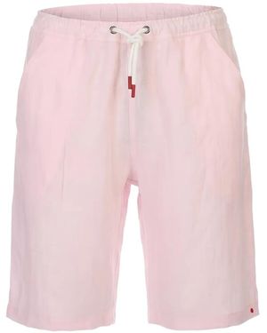 Kiton Drawstring-Waistband Shorts - Pink