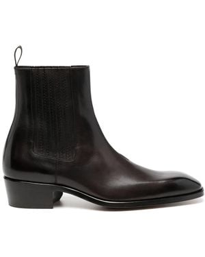 Tom Ford Leather Boots - Black