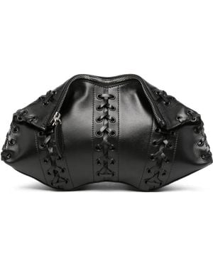 McQueen Pochette Manta - Black