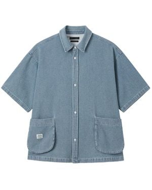 FIVE CM Camicia Con Taschino - Blu