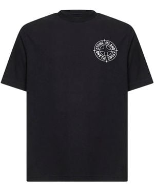 Stone Island Logo-print T-shirt - Negro