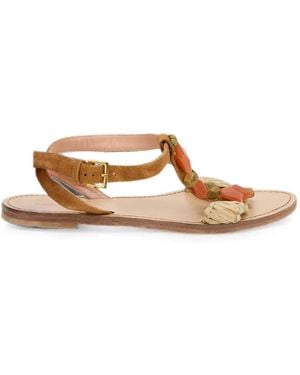 Alberta Ferretti Sandalias Con Hebilla - Marrón
