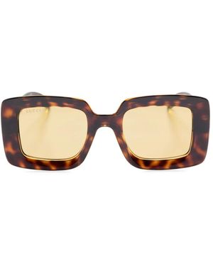 Gucci Square-Frame Sunglasses - Natural