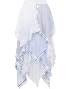 Moschino Layered Midi Skirt - White