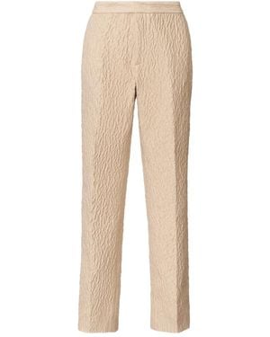 Fabiana Filippi Textured Side-pockets Trousers - ナチュラル
