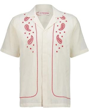 Orlebar Brown Maitan Embroidery Shirt - White