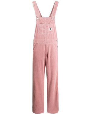 Carhartt Salopette en velours côtelé - Rose