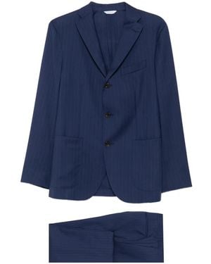 Boglioli Pak Met Krijtstreep - Blauw