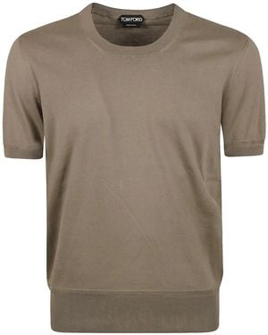 Tom Ford コットン Tシャツ - ブラウン