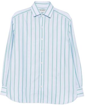JW Anderson Chemise Rayée À Manches Longues - Blue