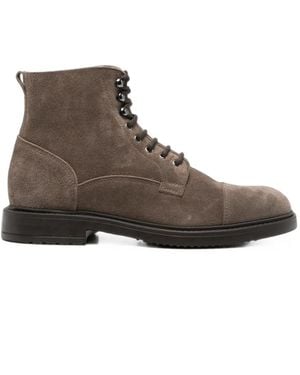 Doucal's Janus Lace-Up Ankle Boots - Brown