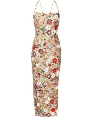 Rachel Gilbert Francesca Sequin-Embellished Gown - Multicolour