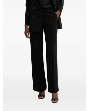 ERMANNO FIRENZE Side-Stripe Sequin-Embellished Pants - Black