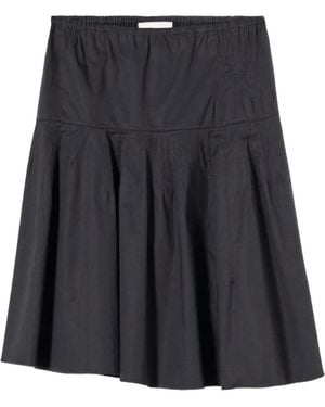 Plan C Tiered skirt - Negro