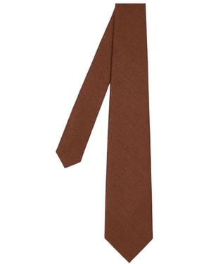 Paul Smith Pointed-Tip Tie - Brown