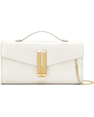 DeMellier Vancouver Leather Clutch Bag - White