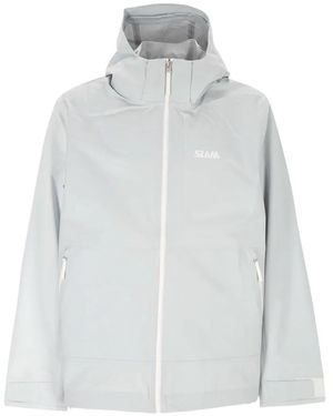 Slam Chaqueta Con Capucha Y Logo - Blanco