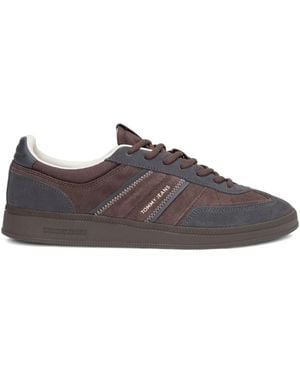 Tommy Hilfiger Suede Panelled Trainers - Brown