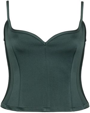 Paris Georgia Basics Corset-Style Top - Green