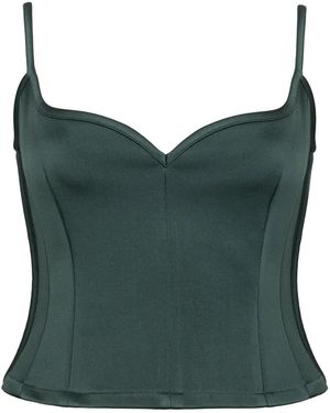 Paris Georgia Basics Corset-Style Top - Green