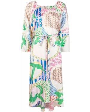 Henrik Vibskov Birds Print Midi Dress - Multicolour