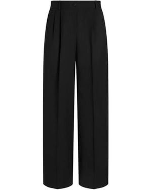 Dolce & Gabbana Pantalon En Laine - Black