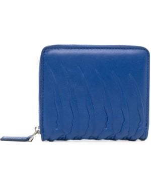 McQueen Embossed Wallet - Blue