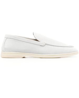 SCAROSSO Ludovico Suede Loafers - White