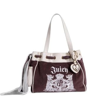 Juicy Couture Daydreamer Logo-Embroidered Shopper Bag - White
