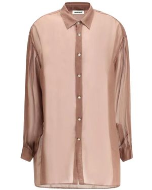 DARKPARK Keanu Silk Organza Shirt - Pink