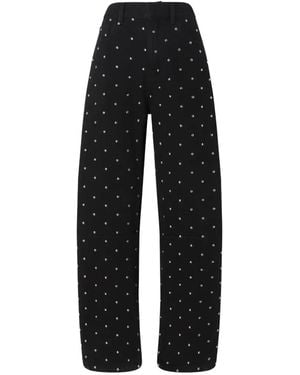 Pinko Crystal-Embellished Jeans - Black