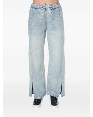 One Teaspoon Roadhouse Drawstring Wide-Leg Jeans - Blue