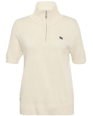 Rally Movement Half-Zip Short-Sleeve Polo Top - White