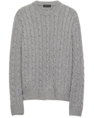Prada Jersey con cuello redondo - Gris