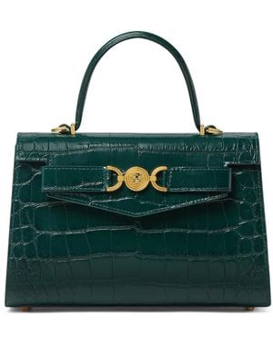 Versace Medium Embossed Tote Bag - Green