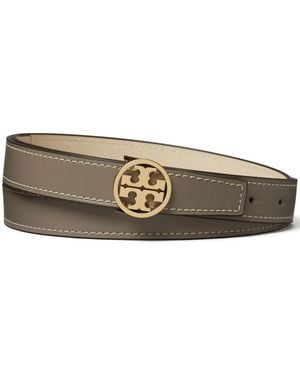 Tory Burch Miller Reversible Belt - Grey