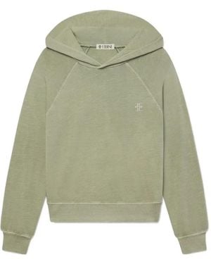 ÉTERNE Shrunken Raglan-Sleeve Hoodie - Green