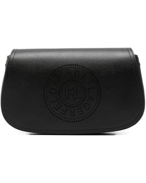KARL LAGERFELD Laser-Cut-Detail Shoulder Bag - Black