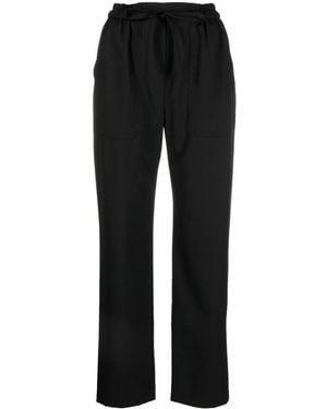 Etro Slim-Fit Tie-Fastening Trousers - Black